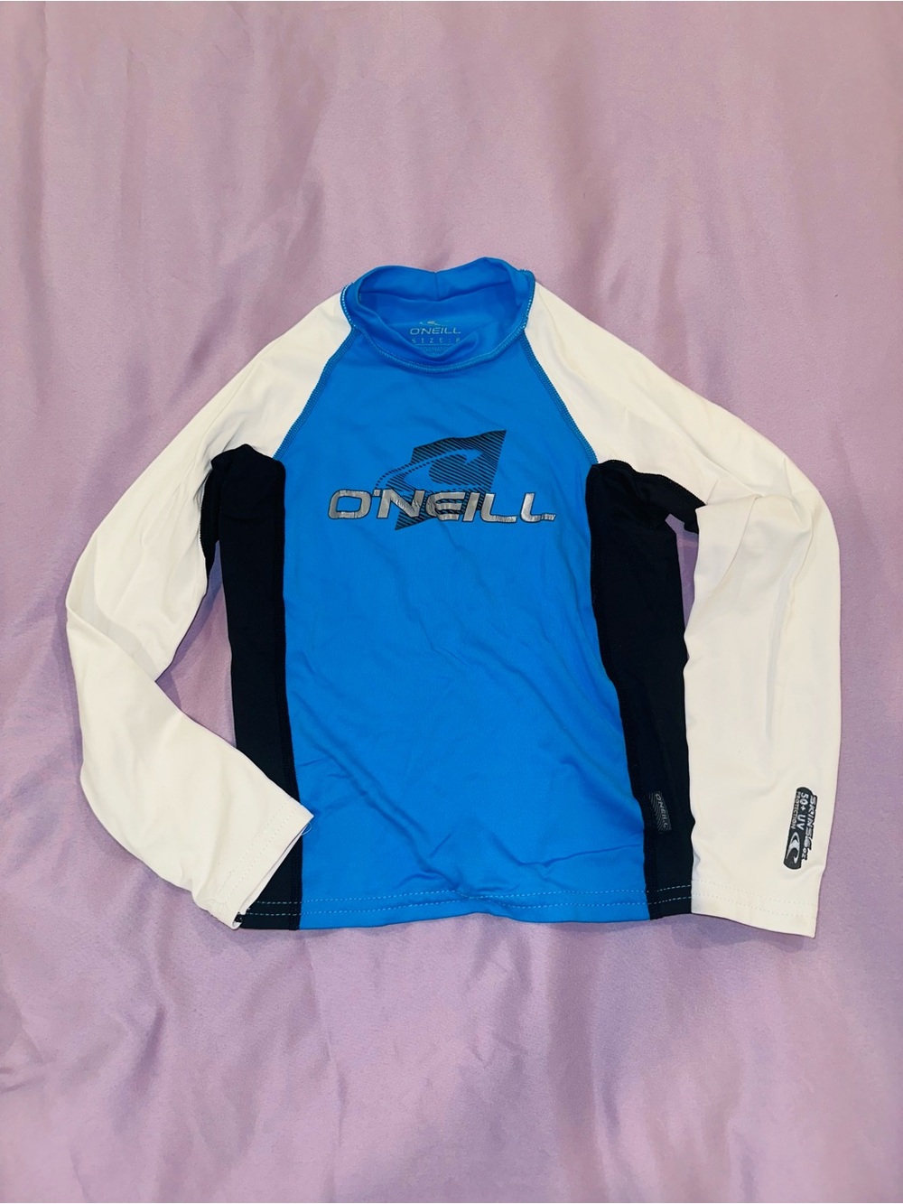 O'Neill Kids Boys Blue Long-Sleeve Rash Guard